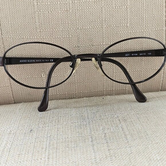 Anne Klein Women Glasses Frame Dark Brown Eye Wear Eyeglasses K1104 Made Italy - Picture 4 of 14
